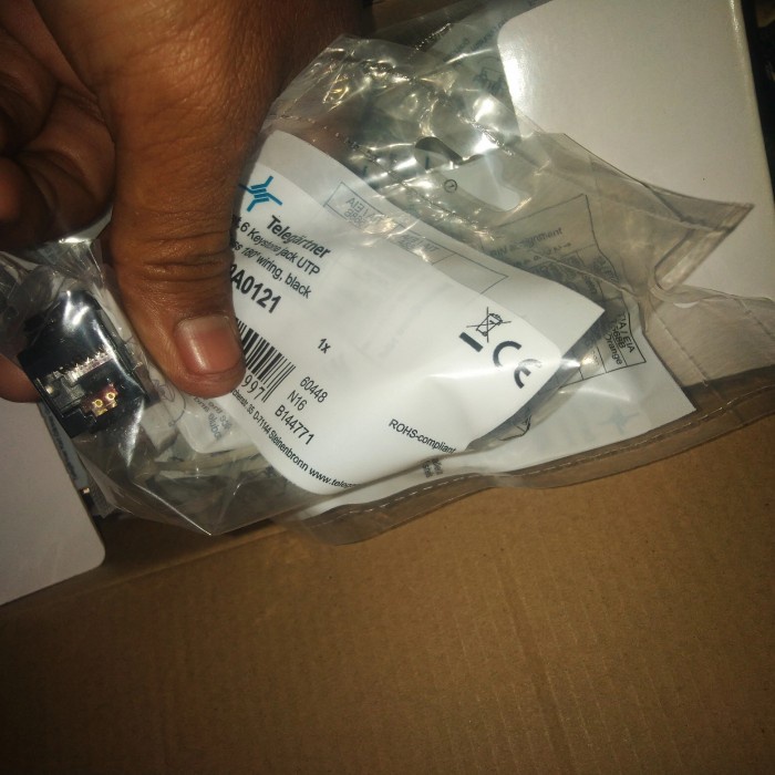 Lan RJ45 Telegarner Modular Lan RJ45 Connector UTP Data Cable