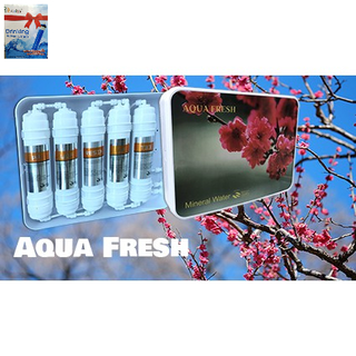 เครื่องกรองน้ำระบบ 5 ขั้นตอน ระบบ UF รุ่น Aqua Fresh หน้ากากลายบ๊วย กรองระเอียดถึง 0.01ไมครอน  กรองทั่วไปละเอียด5ไมครอน