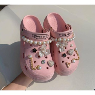 【😍Ooyoudo】Ins อุปกรณ์เสริม DIY jibz crocs s charm ตกแต่ง jibz ชุดหัวเข็มขัด (ไม่มี)【แตะผู้หญิง jibbitz อุปกรณ์เสริม】