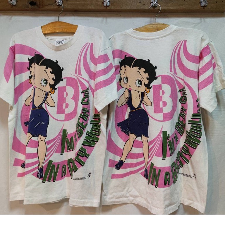 Betty Boop  Vintage  เสื้อวินเทจ เบทตี้บูป มาใหม่ฟอกนุ่มสวยๆ