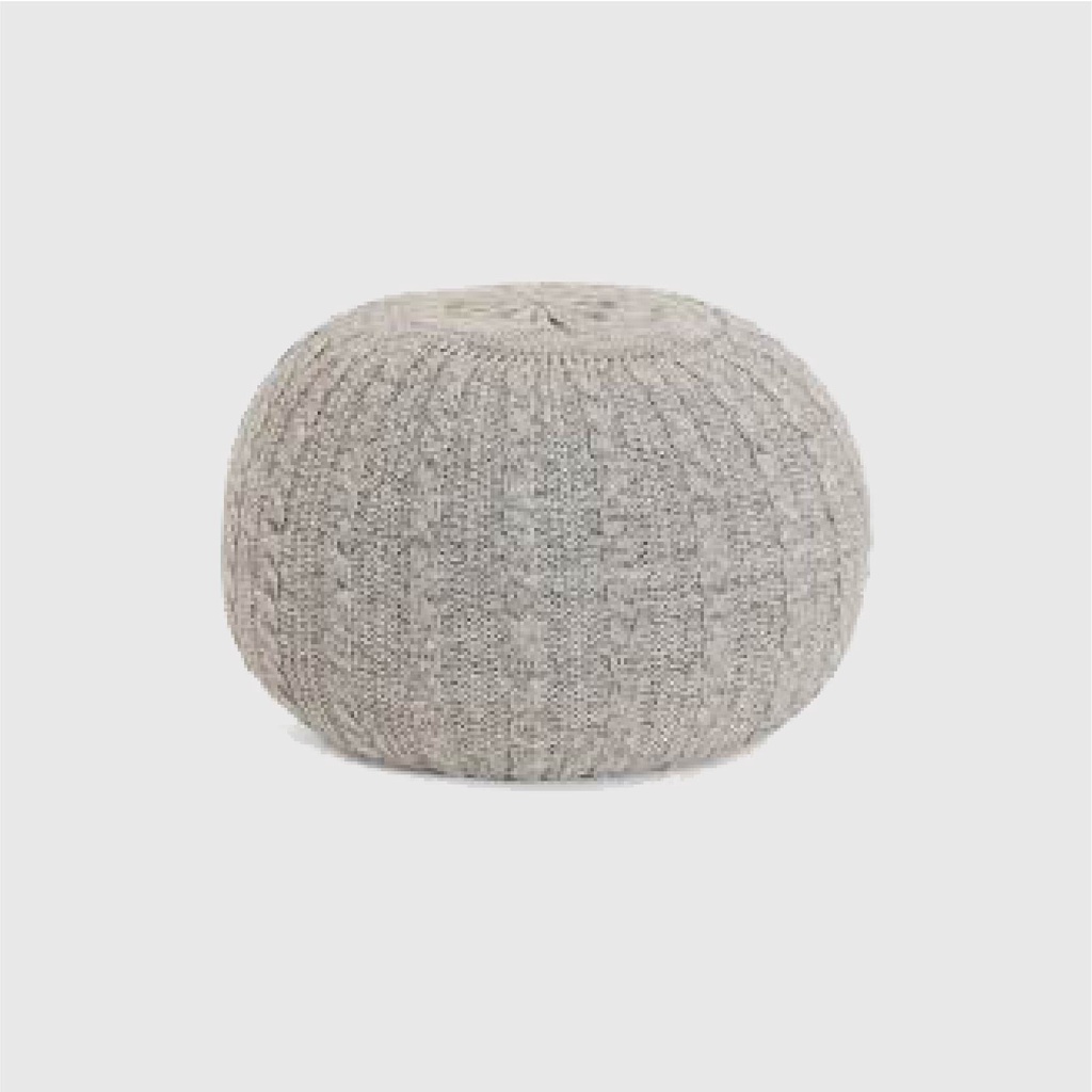 Tutti Bambini Oscar Knitted Pouffe สตูลไหมพรมสำหรับวางขา สี Pebble
