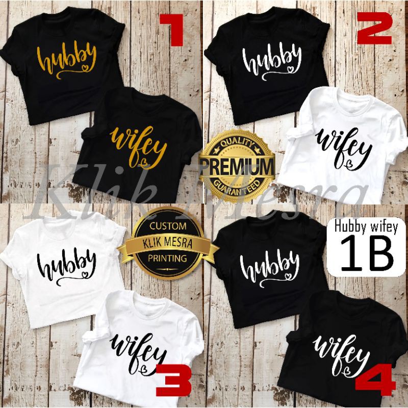 Sweet Couple HUBBY & WIFEY Short / Long Sleeve Type - HW1B