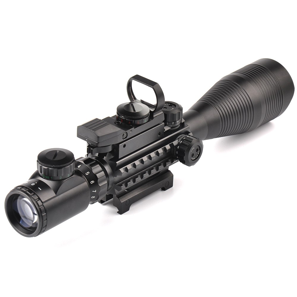 Rifle Scope 412X50EG+HD107 Micro Holographic Dual Illuminated Dot
