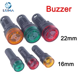 แผงไฟ led สีแดง 16 มม. 22 มม. -12v 24v 110v 220v 1 ชิ้น