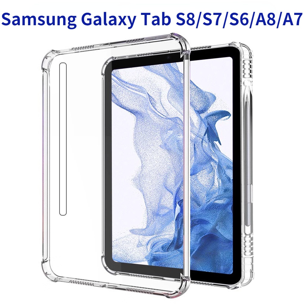 เคสแท็บเล็ตพร้อมที่วางปากกาสําหรับ Samsung Galaxy Tab S10+ S10 Plus 2024 SM-X820 X826B A9 S9FE + S8 