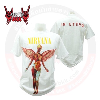 เสื้อยืดแฟชั่น เสื้อวง Nirvana ลิขสิทธิ์แท้100%