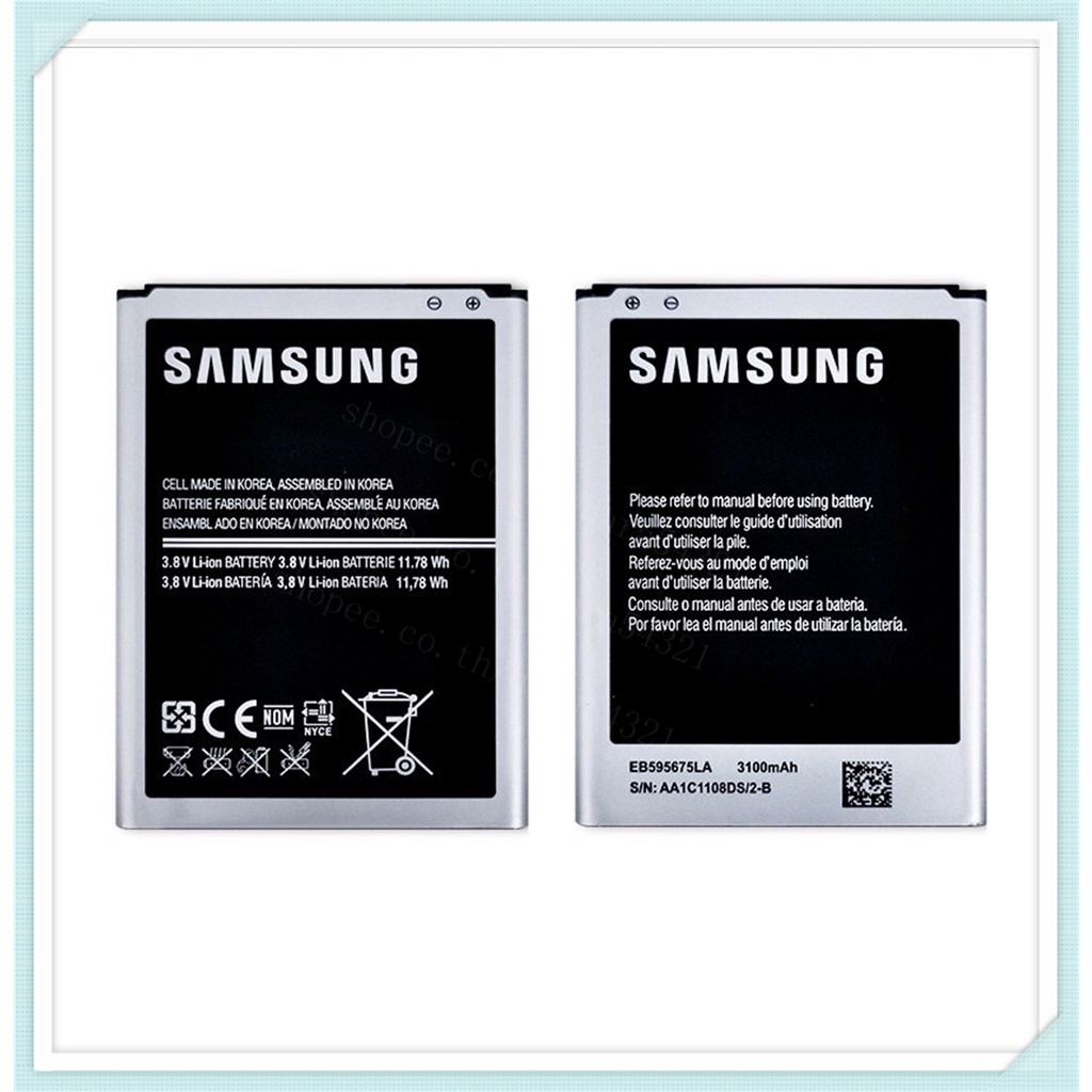 N7100 แบตเตอรี่ Samsung Galaxy Note 2 N7100 แท้ ( 3100mAh )แบตเตอรี่ ...