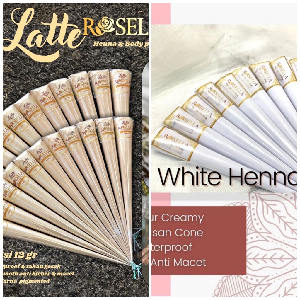 WHITE / ลาเต้ / นู้ด HENNA ROSELLA ฟรีชิมเมอร์ / พลอย
