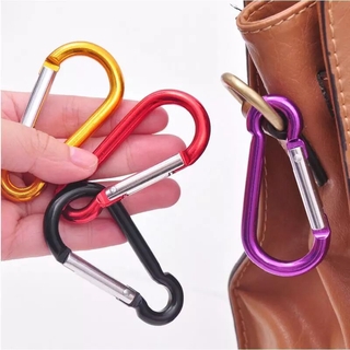 5 ชิ้นพวงกุญแจหัวเข็มขัดโลหะ D - Ring Carabiner / ปีนเขา