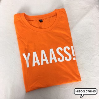 "Yasss!" เสื้อยืดสกรีน สวมใส่สบาย