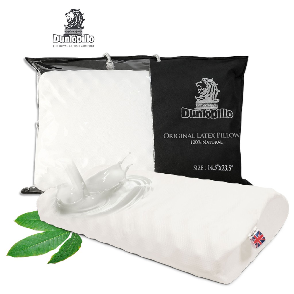 Dunlopillo หมอนยางพาราแท้ 100 Original Latex Pillow ส่งฟรี Shopee