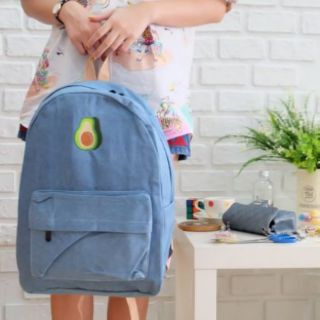 fruit denim backpack