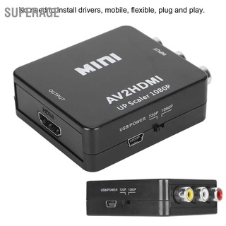 อะแดปเตอร์แปลง Superage Av To Hdmi ความละเอียดสูงสําหรับอุปกรณ์ Rca