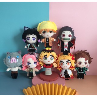 🎀พร้อมส่ง🎀ตุ๊กตาฟิกเกอร์ Anime Demon Slayer, kimetsu No Yaiba ดาบพิฆาตอสูร ตุ๊กตานุ้ม นุ่ม น่ารัก น่ากอดมากๆ ขนาด 9 นิ้ว