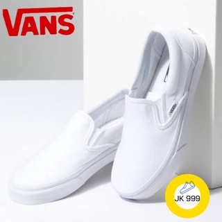 Vans Slip On ขาวล้วน True White แบบสวม!!สุดฮิต !! รองเท้าสวมใส่สบาย