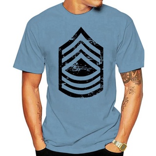 [COD]เสื้อยืดแฟชั่นผู้ชาย ส่งฟรี เสื้อยืดวินเทจ Army E-8 Master Sergeant Rank VeteranS-5XL