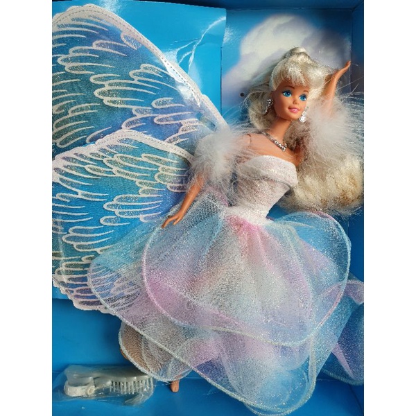 **กล่องไม่สวย ซีลยางเสื่อม** Vintage 1996 Mattel Angel Princess Barbie #15911