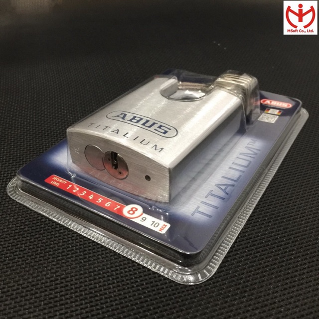 [Ho Chi Minh Express] ABUS 96CSTI/60 ล็อคกันบาด ตัว TITALIUM 60mm ปุ่มคอมพิวเตอร์ 4 ปุ่ม - MSOFT