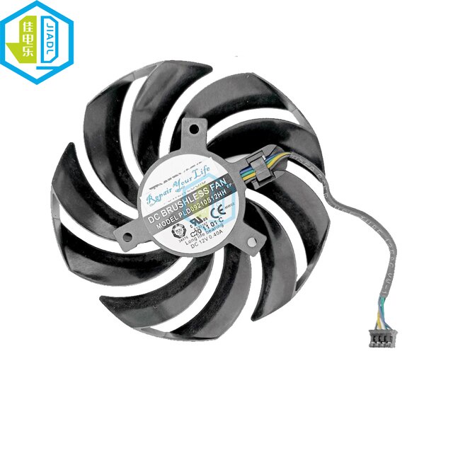 12V พัดลมการ์ดกราฟิก PLD09210S12HH สําหรับ MSI GeForce RTX 3060 3070 3080 3090 3060Ti 3070Ti 3080Ti 