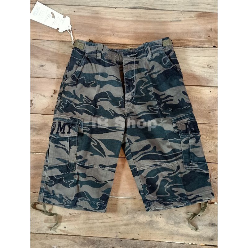 กางเกงขาสั้นทหาร#กางเกงลายทหาร 3 ส่วน#กางเกงคาร์โก้ ZMJ size 30-44ของเเท้ % มีบริการเก็บปลายทาง