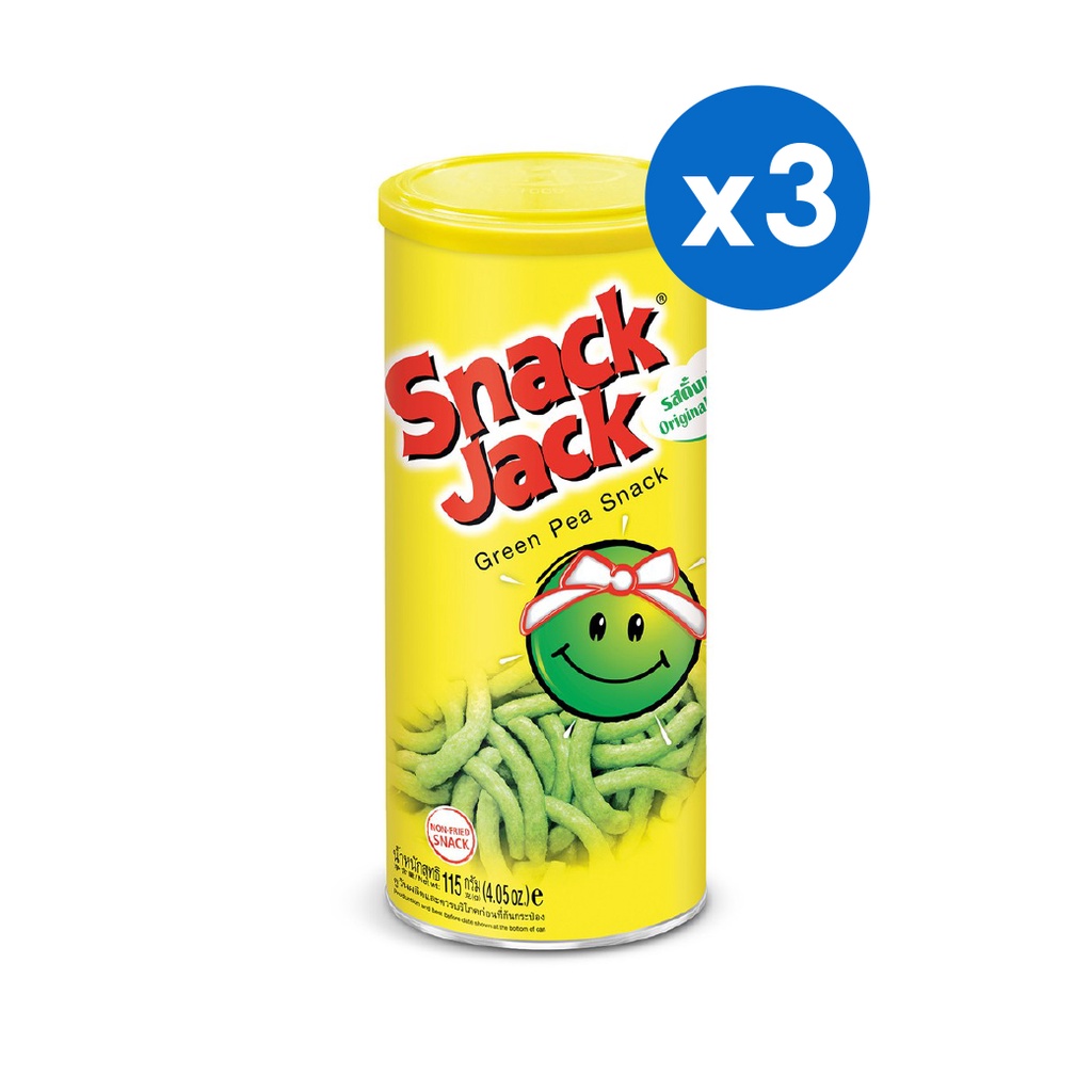 [3ชิ้น] SNACK JACK สแน็คแจ๊ค รสดั้งเดิม 115 กรัม