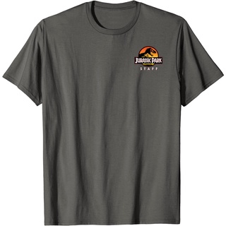 เสื้อยืด ผ้าฝ้าย พิมพ์ลายกราฟฟิค Jurassic Park Ranger สําหรับผู้ชาย