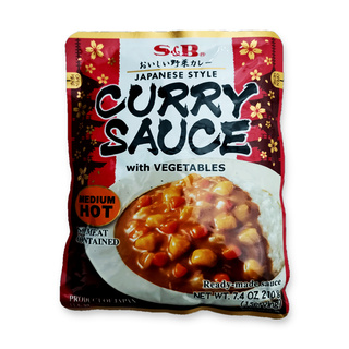 &lt; ยอดนิยม  &gt; เอสแอนด์บี แกงกะหรี่สำเร็จรูปเผ็ดกลาง 210 กรัม S&amp;B Medium Hot Curry Sauce 210 g