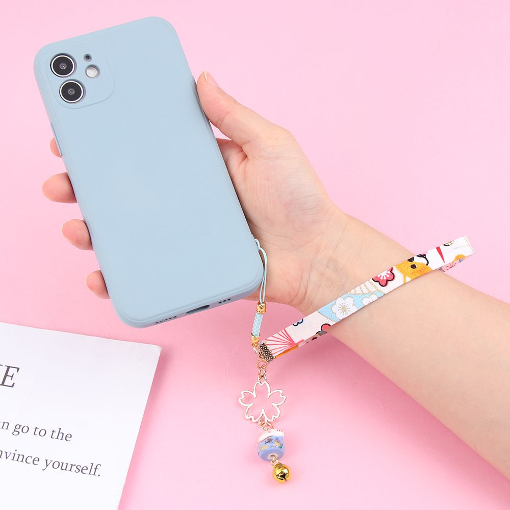สายคล้องโทรศัพท์มือถือ แมวกวักญี่ปุ่นนำโชค มีสินค้าพร้อมส่ง ที่ห้อย พวงกุญแจ แมว ดอกซากุระ กระดิ่ง สายแบบสั้น ราคา ถูกที่สุด ดีลบีเคเค แกลเลอรีภาพที่ 4