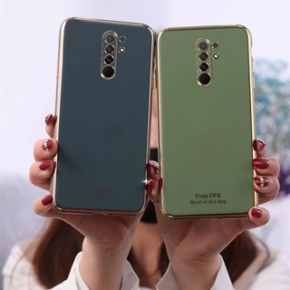 เคสโทรศัพท์มือถือ ซิลิโคนนิ่ม กันกระแทก 6D สีพื้น สําหรับ Realme 7 6 5 X2 X50 Pro XT 6i 5 5i 5s C15 C11 C3