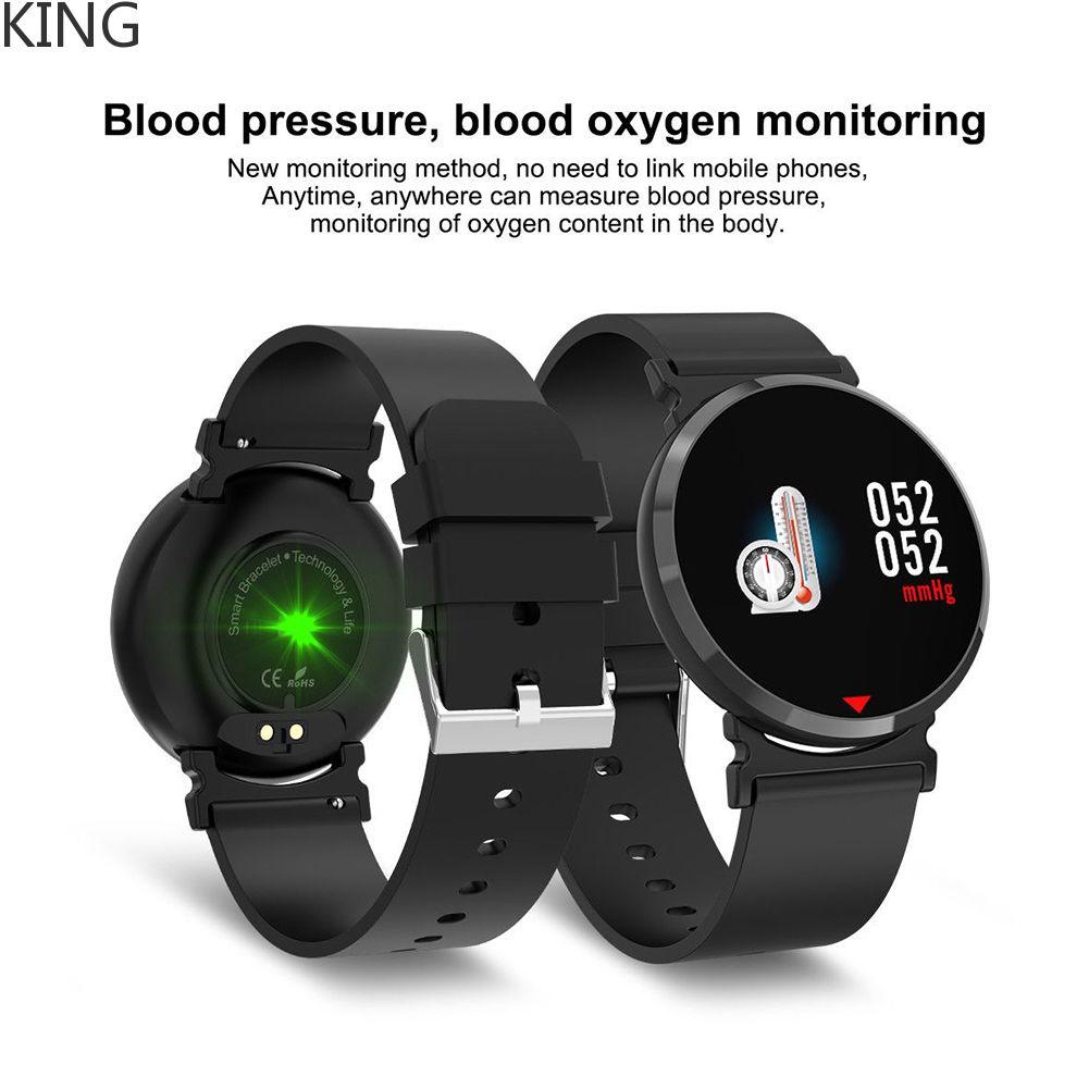 waterproof sport smart watch blood pressure heart rate monitor for ios android