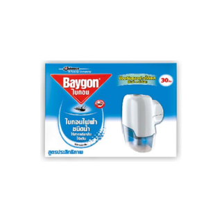 ไบกอนเครื่องไล่ยุงไฟฟ้า ชนิดน้ำ 30 คืน Baygon Liquid Electric Mosquito Repellent Starter 30nights