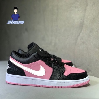 ☫๑Nike รองเท้า Air Jordan 1 Low-tops School Men Women รองเท้าผ้าใบ Kasut Wanita แนวโน้มคลาสสิก Casual Leisure Lace Up Pi