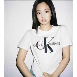 เสื้อยืดแขนสั้นลําลอง ปักลายตัวอักษร Blackpink Jennie แฟชั่นสไตล์เกาหลีS-5XL