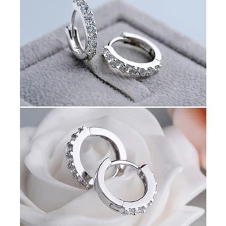 ใหม่ Simple Cubic Zirconia ต่างหูผู้หญิง 925 เงินสเตอร์ลิง Twist Design CZ ต่างหูคริสตัลสุภาพสตรีแฟชั่น Jewellery