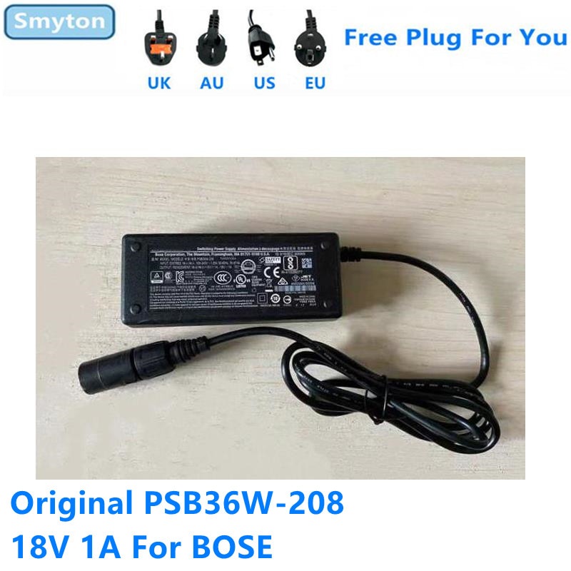 เครื่องชาร์จอะแดปเตอร์ AC สําหรับ BOSE L1 T1 T4 T8 18V 1A PSB36W-208 TUV020123EA Switching Power Sup