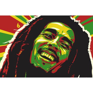 Bob Marley บ็อบ มาร์เลย์ โปสเตอร์ วอลเปเปอร์ ตกแต่งผนัง วงดนตรี Poster โปสเตอร์วินเทจ เร็กเก