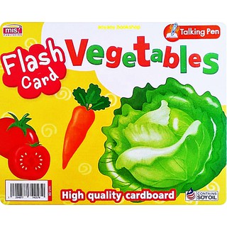 หนังสือแฟลชการ์ดผัก Flash Card Vegetables(ใช้ร่วมกับปากกาพูดได้Talking Penได้)