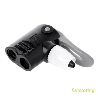 FUN Bike Bicycle Pump Nozzle Valve Connector Adapter Dual Head Pumping Parts Tools