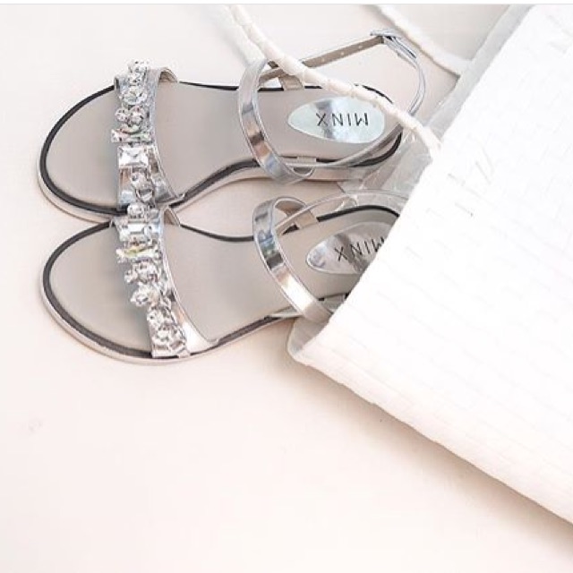 Minxshoes - silver sandal ไซส์37