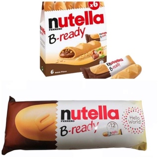 ▲Nutella B ready นูเทลล่า บี-เรดี้ เวเฟอร์อบกรอบสอดไส้นูเทลล่า (1 กล่อง มี 6 ชิ้น)ขนาด 132 กรัม