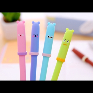 ✔️ปากกาเจลหัวการ์ตูนลายน่ารักมาก หัวเข็ม0.38หมึกเจลสีดำ ด้ามละ 10 บาท