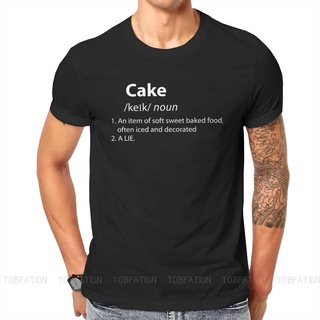 เสื้อยืดคอกลม ทรงหลวม พิมพ์ลายเกม The Cake Is a Lie Dictionary Definition สไตล์สตรีท