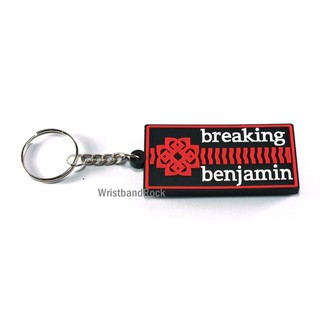 BREAKING BENJAMIN พวงกุญแจ ยาง ปั้มนูน เบรกคิงเบนจามิน พังค์ แทรช ร็อค BMN235