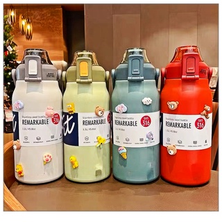 Cille1700ML ขวดน้ำสแตนเลสกระบอกน้ำเก็บอุณหภูมิร้อน-เย็น กระติกน้ำ กระบอกน้ำ กระบอกน้ำสูญญากาศ ขวดน้ำ