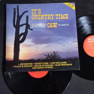 แผ่นเสียง 12 นิ้ว 2 LP 32 เพลง Country คลาสสิค ชุด Country Time ทดลองฟังได้ครับ