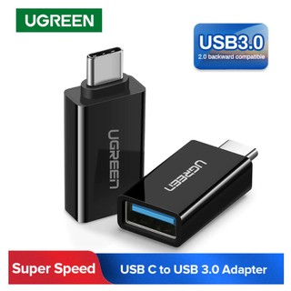 UGREEN USB C to A Adapter (ดำ) ใช้แปลง USB C ให้ต่อกับ YubiKey รุ่น Type A เช่น 5 NFC, SECURITY KEY, 5 NANO