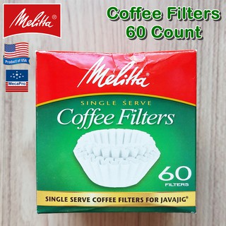 Melitta® Coffee Filters 60 Count แผ่นกรองกาแฟ แบบกระดาษ