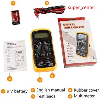 เครื่องวัดกระแสไฟ เช็คกระแสไฟ Digital multimeter ดิจิตอลมัลติมิตเตอร์ รุ่น XL830L วัดแรงดันไฟ รับประกันสินค้า 1 เดือน