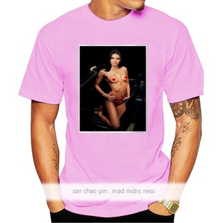 การพิมพ์ฝ้ายเสื้อยืด ผ้าฝ้าย พิมพ์ลาย Kendall Jenner เซ็กซี่ สําหรับผู้ชายS-4XL