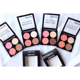 Sivanna colors cheek &amp; contour palette makeup studio hf356 พาเลทบลัชออนกับคอนทัวร์